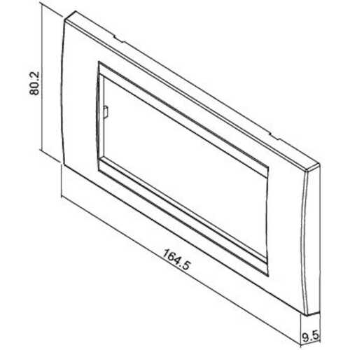 Πλαίσιο 5 θέσεων Ιβουάρ