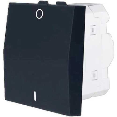 Διακόπτης διπολικός (0-1) 2 θέσεων Μαύρος 10ΑΧ 250V