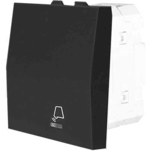 Μπουτόν κουδουνιού με ενδεικτική λυχνία 2 θέσεων Μαύρο 10ΑΧ250V