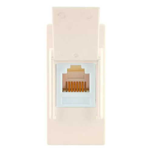 Πρίζα τηλεφώνου 1 θέσης Ιβουάρ Cat.3 RJ/11 6/4