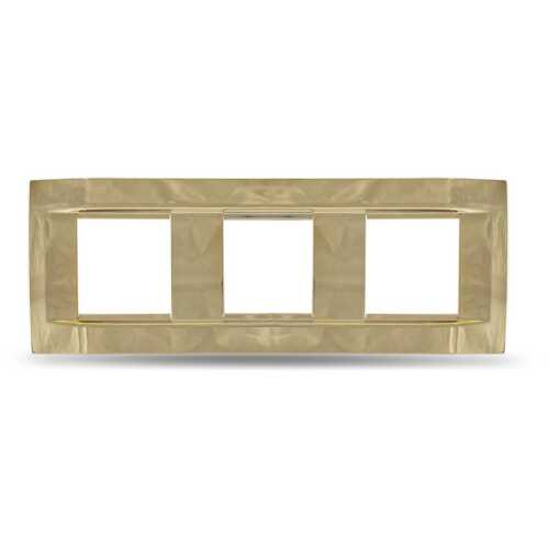 Πλαίσιο 3Θ Χρυσό γυαλιστερό πλαστικό