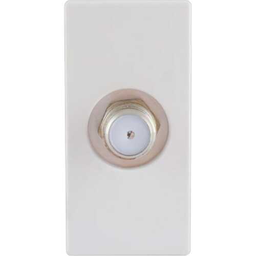 Πρίζα SAT 1 θέσης Λευκή 5MΗz - 2400MHz Θ/Θ 0db