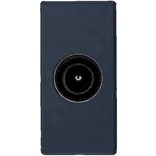 Πρίζα TV-Radio - SAT τερματική 1 θέσης Μαύρη 1db