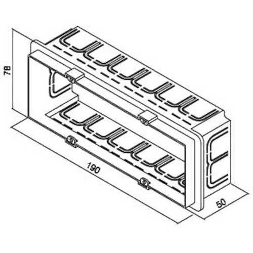Κουτί χωνευτό 7 θέσεων