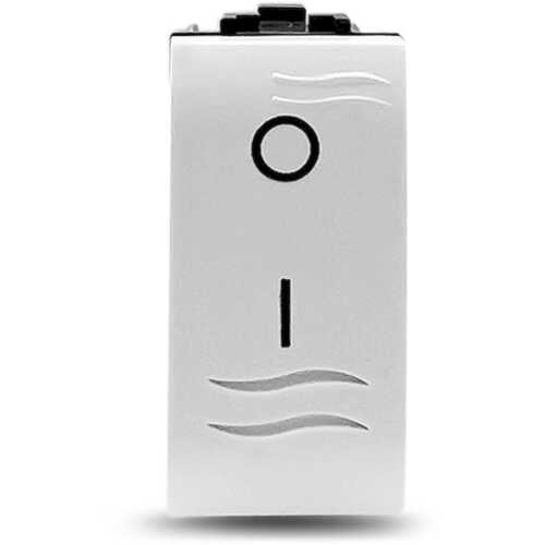 Μηχανισμός διακ.διπολικός(0-1) με φωτ. ένδειξη λευκός