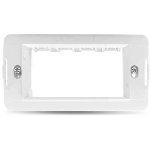 Πλαστικό στήριγμα 4 module λευκό