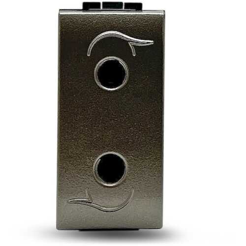 Πρίζα διπολική σατινέ