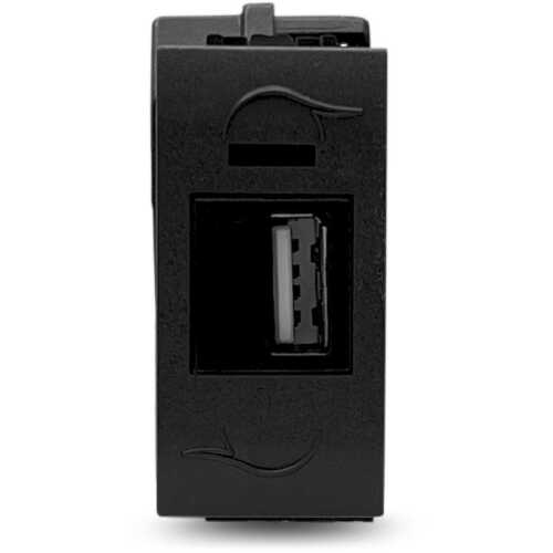 Πρίζα USB μαύρο