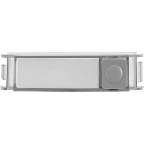 Πλακα 1 μπουτον AGORA ασημι