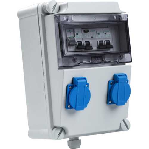 Πίνακας εργοταξιακός Compact μονοφασικός 2 σούκο