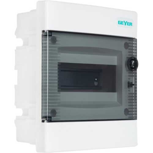 Πίνακας xωνευτός Άθως 1x8θ διάφανη πόρτα IP40