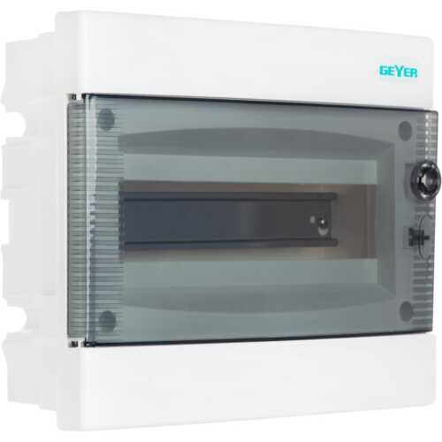 Πίνακας xωνευτός Άθως 1x12θ διάφανη πόρτα IP40