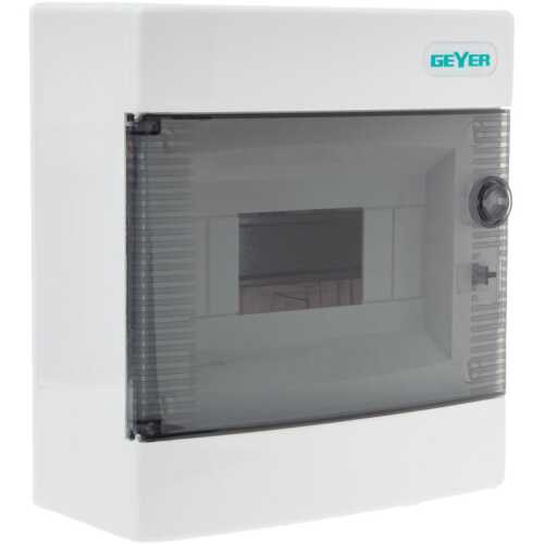 Πίνακας επίτοιxος Αίνος 1x8θ διάφανη πόρτα IP40