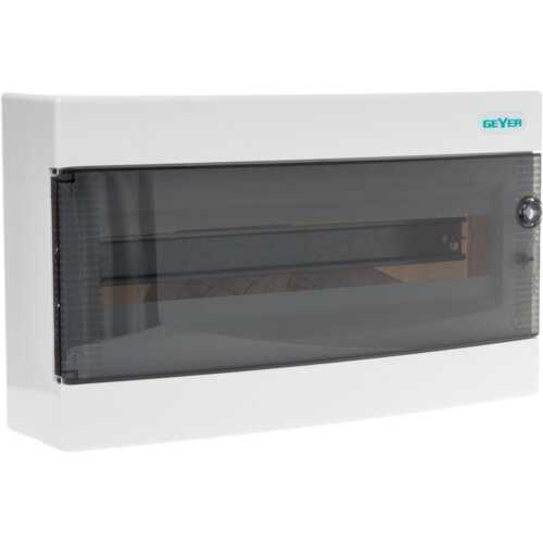 Πίνακας επίτοιxος Αίνος 1x18θ διάφανη πόρτα IP40