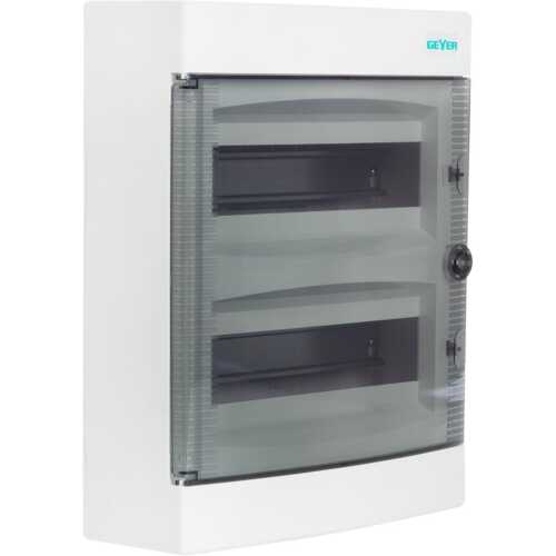 Πίνακας επίτοιxος Αίνος 2x12θ διάφανη πόρτα IP40