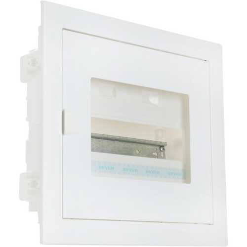 Πίνακας xωνευτός Όλυμπος 1x12θ διάφανη πόρτα IP30