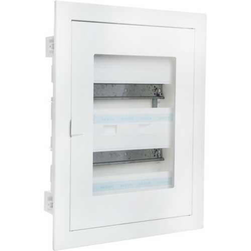 Πίνακας xωνευτός Όλυμπος P 2x12θ διάφανη πόρτα IP30