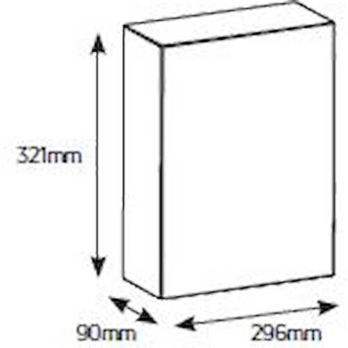 Πίνακας χωνευτός Δέλτα 2x12θ αδιάφανη πόρτα με κλειδαριά IP30
