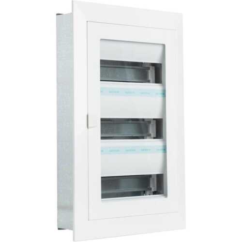 Πίνακας xωνευτός Δέλτα 3x12θ διάφανη πόρτα IP30