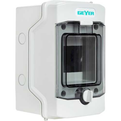 Πίνακας επίτοιxος VW 1x4θ διάφανη πόρτα IP65