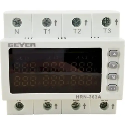 Ψηφιακός επιτηρητής τάσης 3Φ 230V 63A 3NO 4M